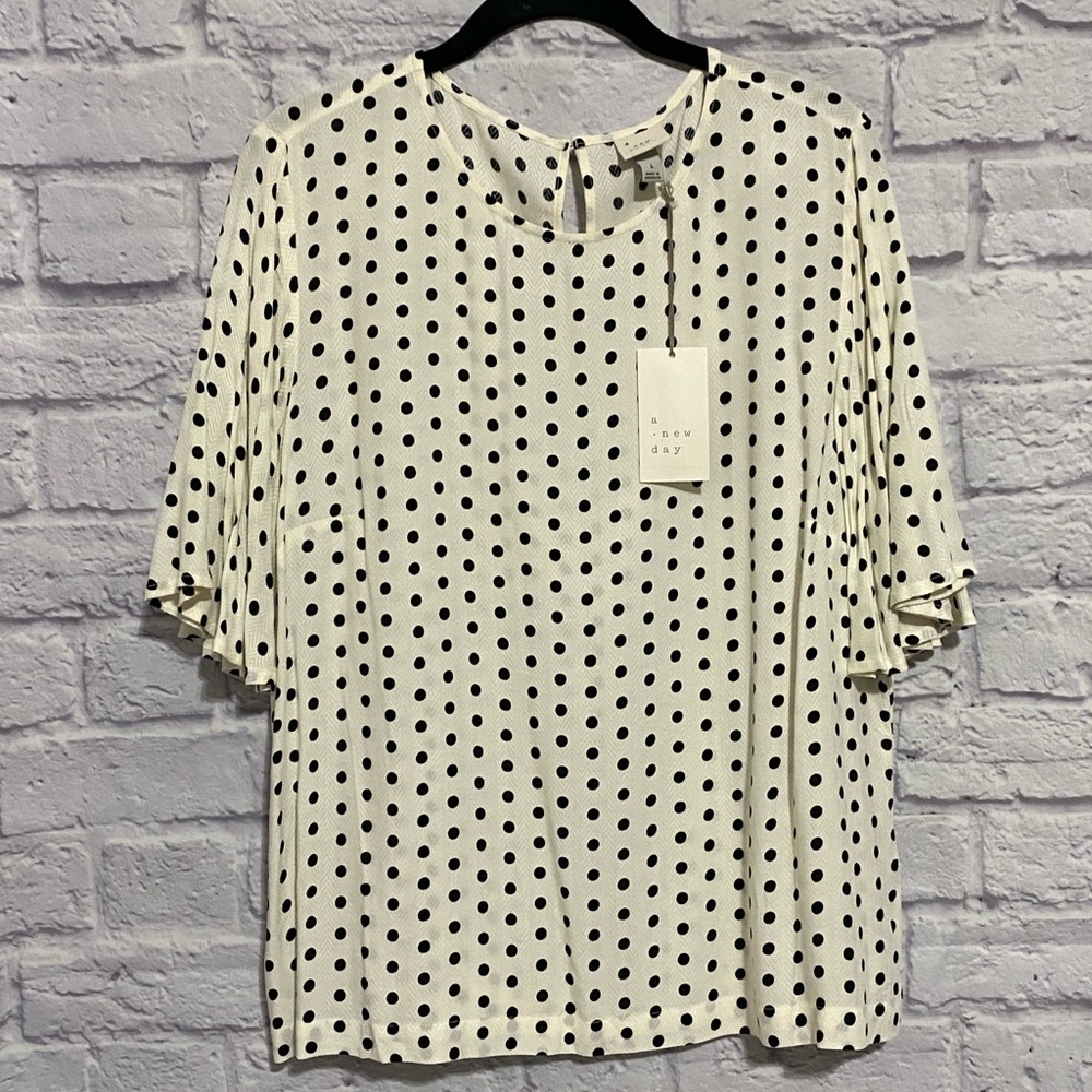 NWT a new day Loose Sleeve Blouse Top